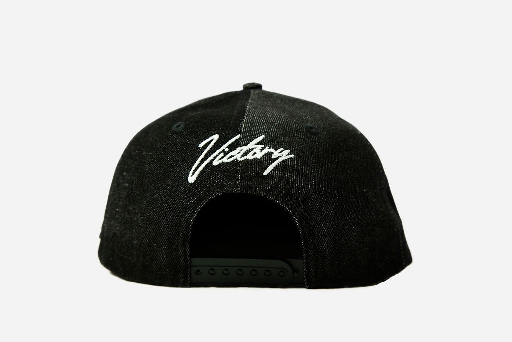Black Denim Victory Snapback